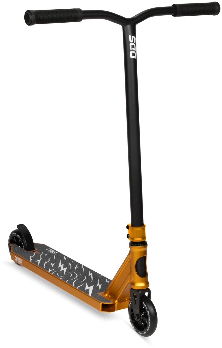 Stuntstep DDS Goud Zwart 82cm Hoog - Sealed Lagers - 110mm Abec 9 Wielen - Nederlands Merk Step kopen online