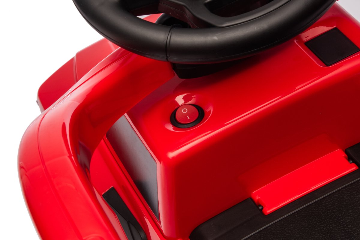 sun baby Loopauto met duwstang voor kinderen vanaf 12 maanden – Ford Raptor – grote terreinwielen, LED-verlichting, zitje met rugleuning en opbergruimte, tot 25 kg, rood Loopauto kopen online