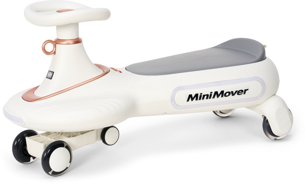 tm minimover wiggle car loopauto zelfstandig rijden vanaf 2 jaar zonder pedalen grijs