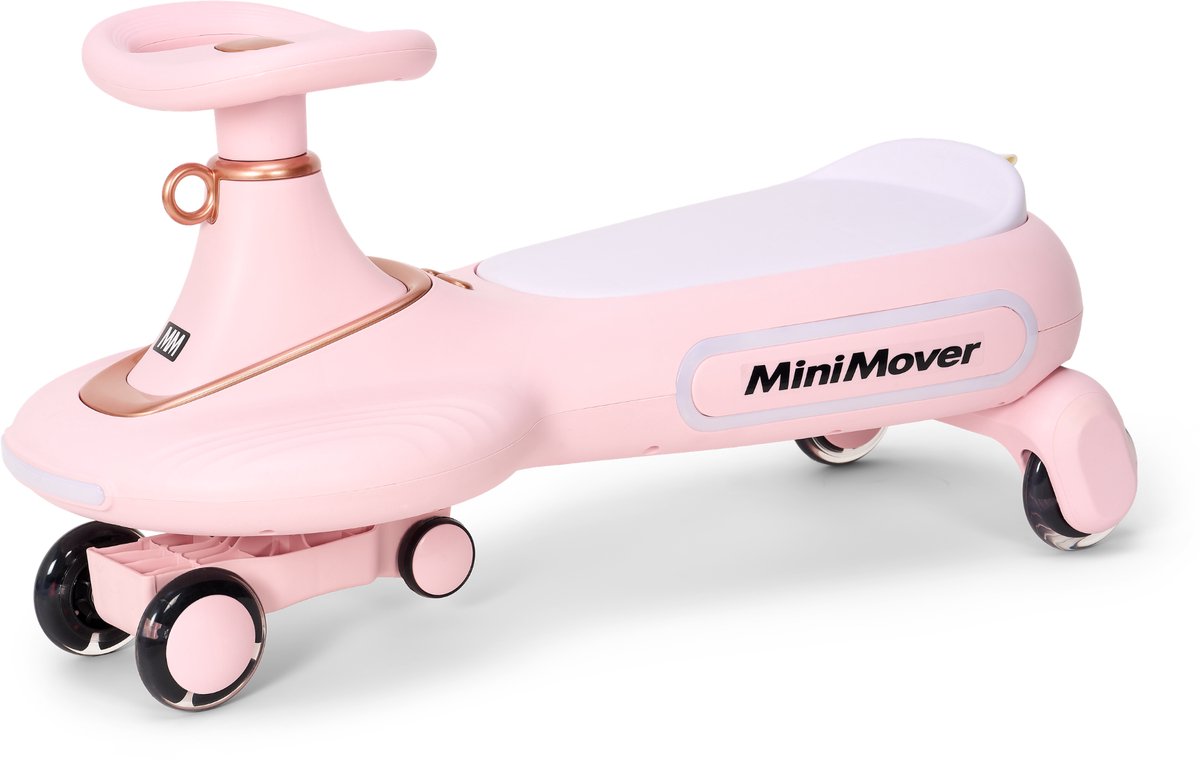 TM MiniMover - Wiggle Car - Loopauto - Zelfstandig rijden - vanaf 2 Jaar - Zonder Pedalen - Roze Loopauto kopen online