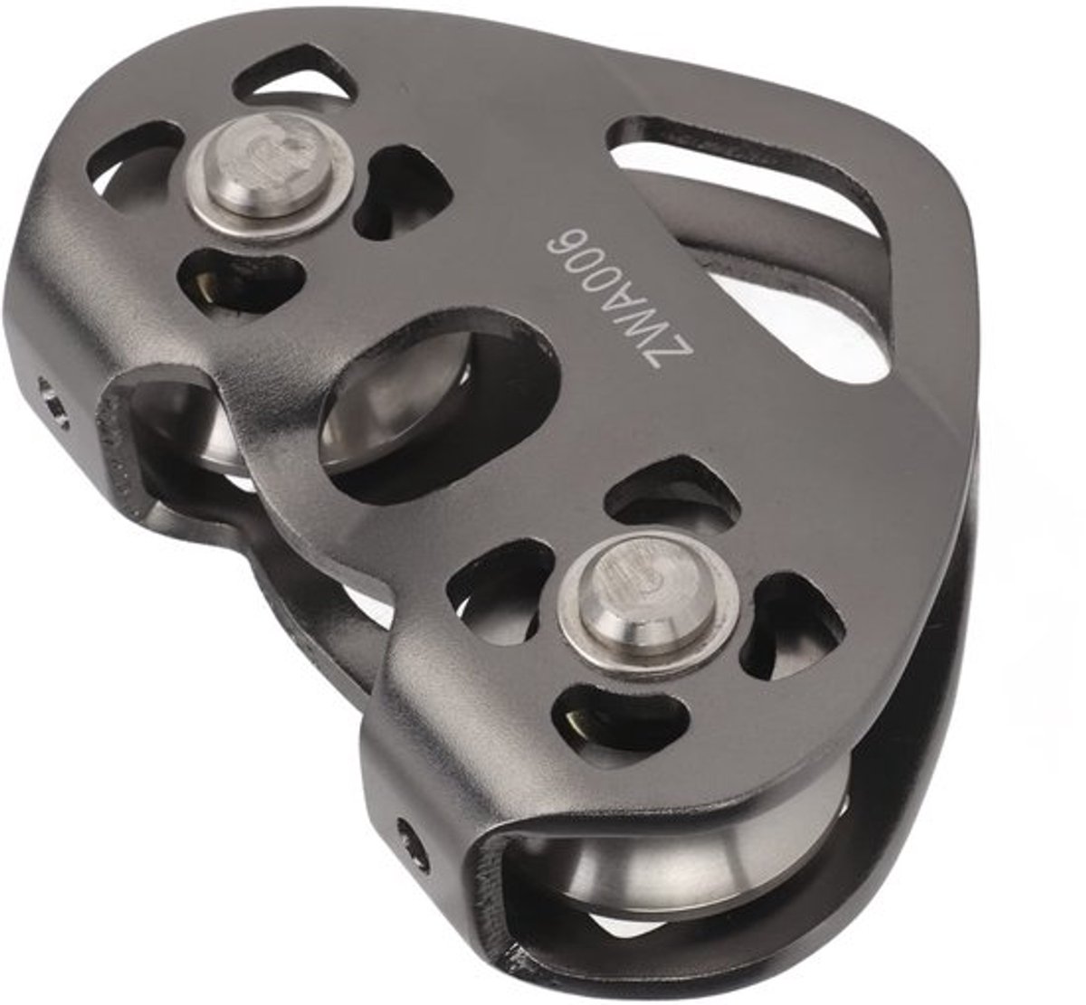 touwpulley draagbare aluminium pulley met dubbele lagers voor bergbeklimmen