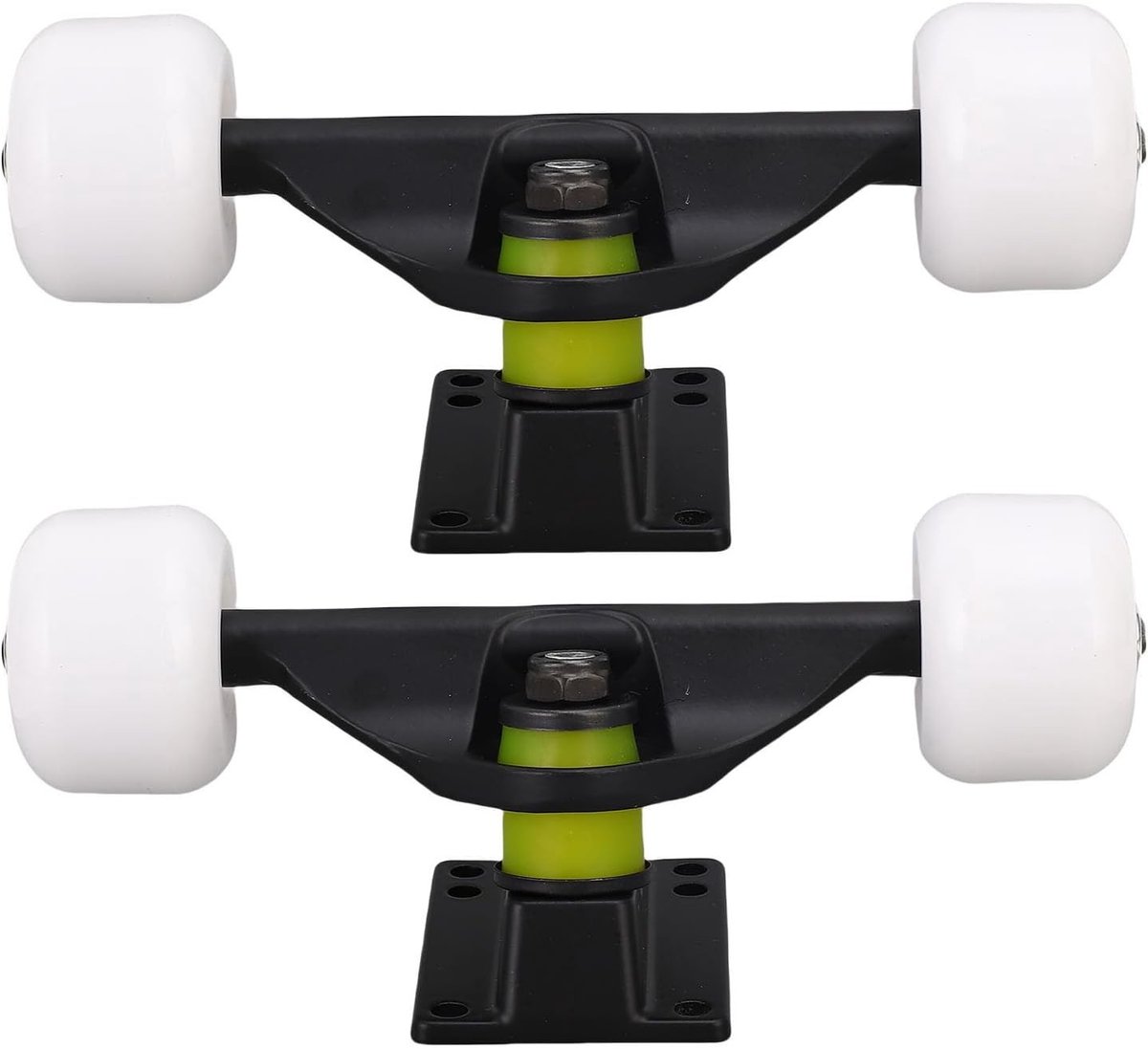 Trucks en Wielen Set voor Longboard, 2 Stuks Aluminium Alloy 5 Inch met Schokabsorptie en Lager voor Vervanging Longboard kopen online
