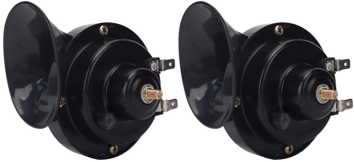 UTV Hoorn Kit - Voertuig Geluidssignaal - Veiligheid Verkeer - Compleet met Schakelaar - 12 Volt - Zwart Buitenspeelvoertuigaccessoire kopen online
