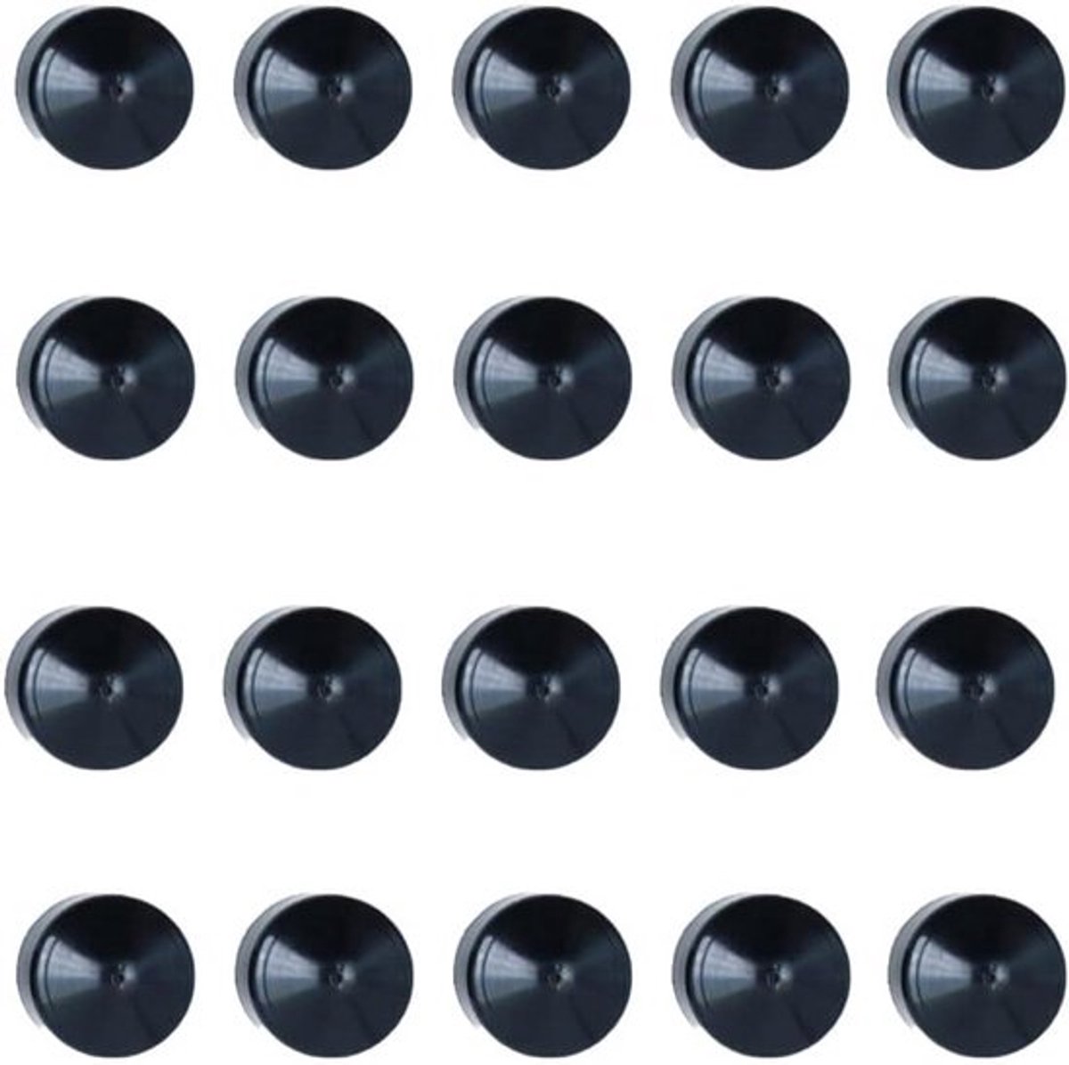 Vervangende Pivot Cups - 20 stuks - voor Skateboard Longboard - 18mm Hardware - Geschikt voor 7-7.25 inch Trucks - Zwart Longboard kopen online
