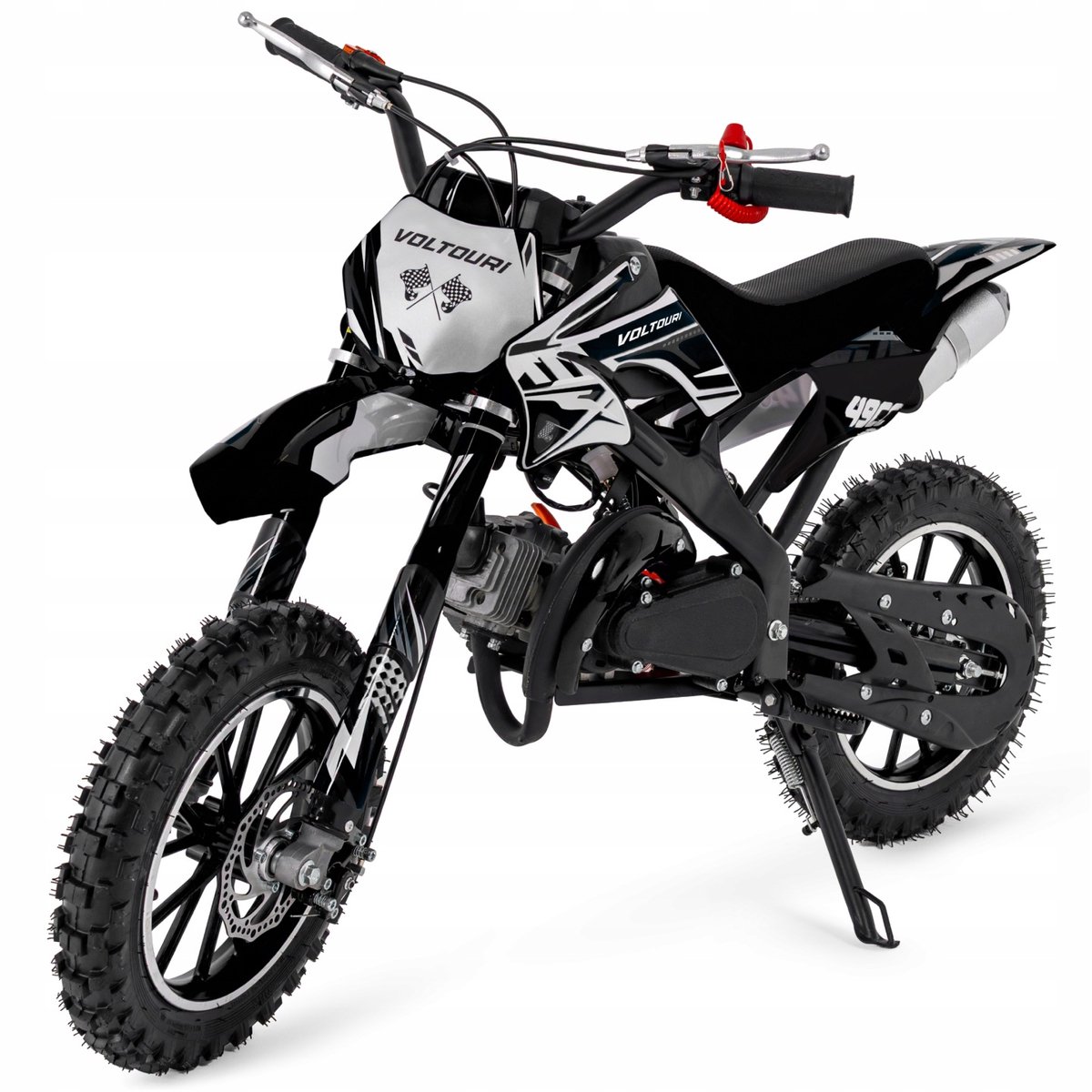 voltouri crossmotor 49cc zwart voor kinderen