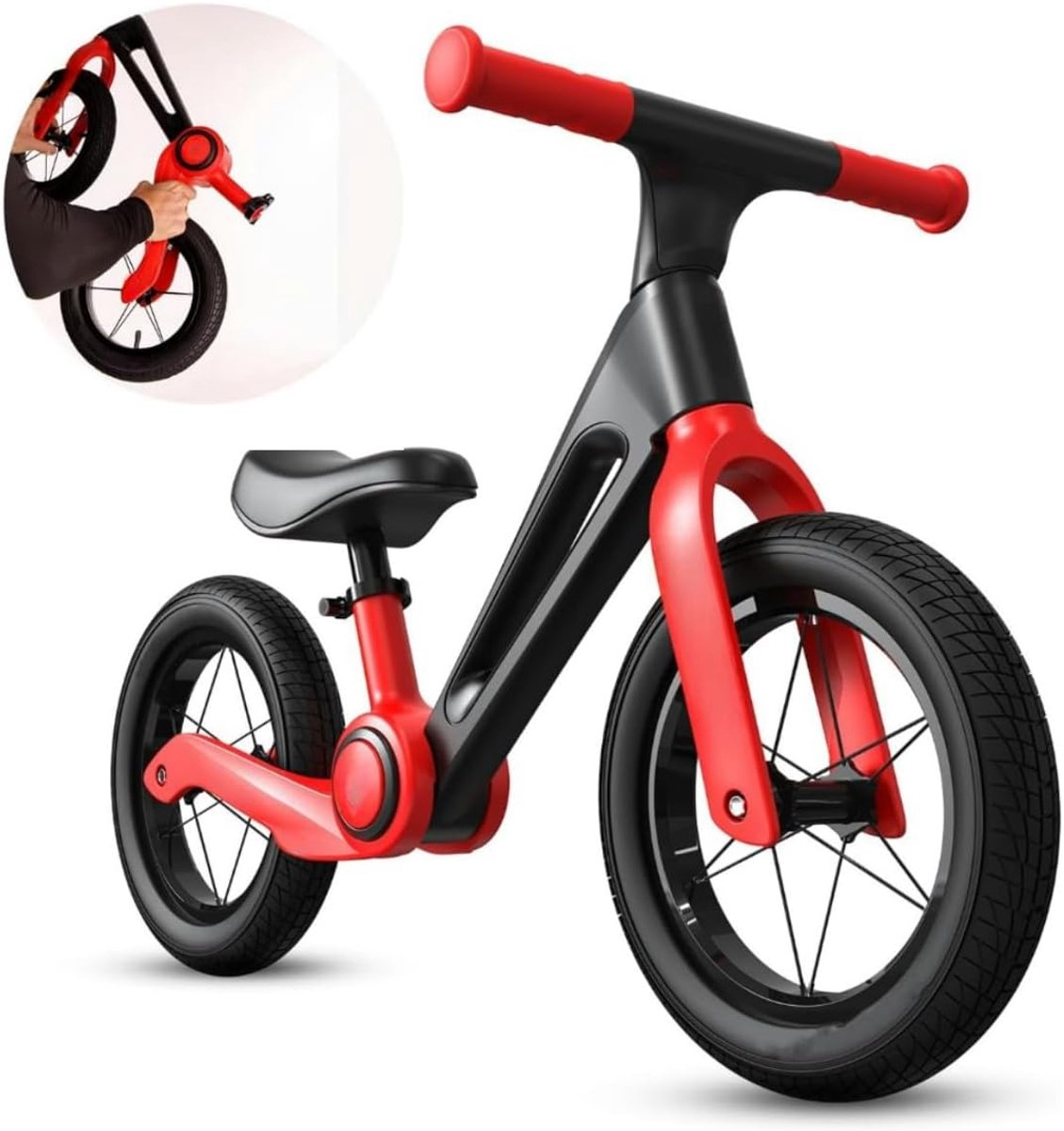 Vouwbare Loopfiets voor Kinderen - Geschikt voor Jongens en Meisjes van 2-5 Jaar - Verstelbare Zithoogte - Loopfiets voor Peuters - Speelgoed voor Buiten - Perfect Cadeau voor Kinderen - Outdoor Sportfiets Loopfiets kopen online