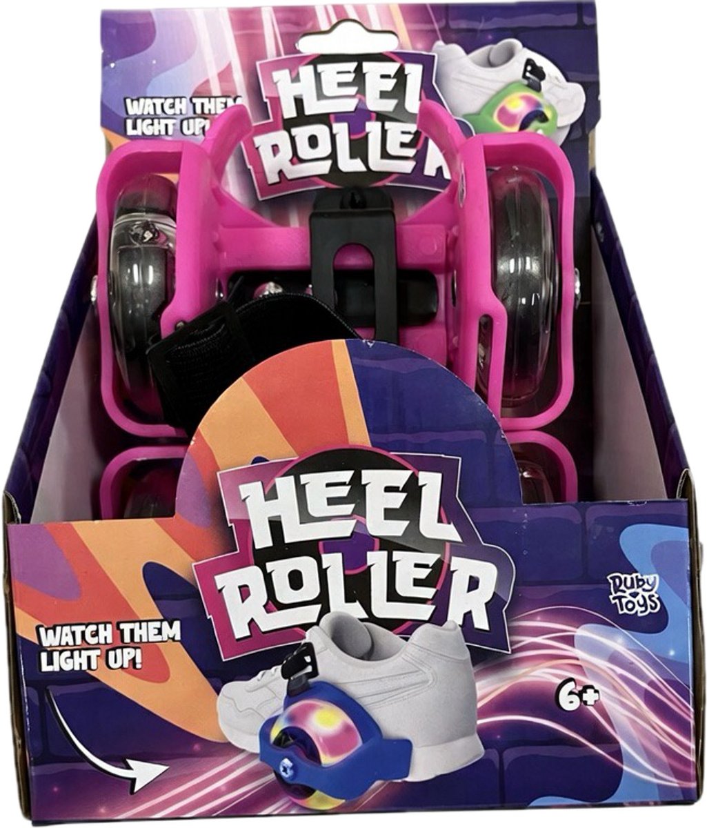 Wieltjes voor Schoenen Kleur Roze - Hakwiel - Flashing Rollers - Heel Roller - Rolschaats voor Kinderen Rolschaatsen kopen online