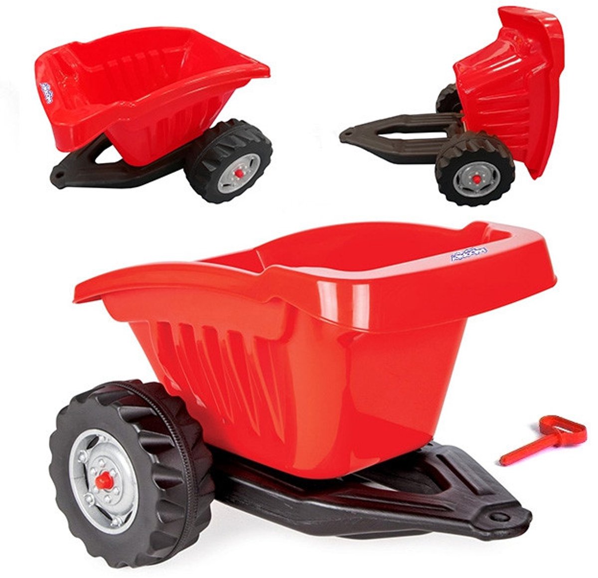 woopie active trailer tipper trailer red 35 kg uni