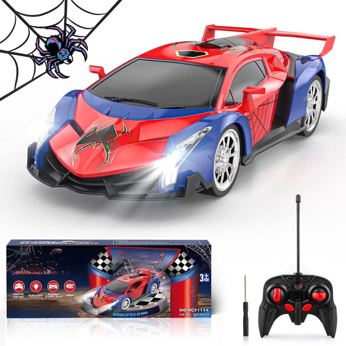 YOR® Elektrische Auto voor Kinderen Accu - Elektrische Auto - Elektrische Kinderauto - Rood- 26cm x 10cm x 6cm ; 660 g Accuvoertuig kopen online
