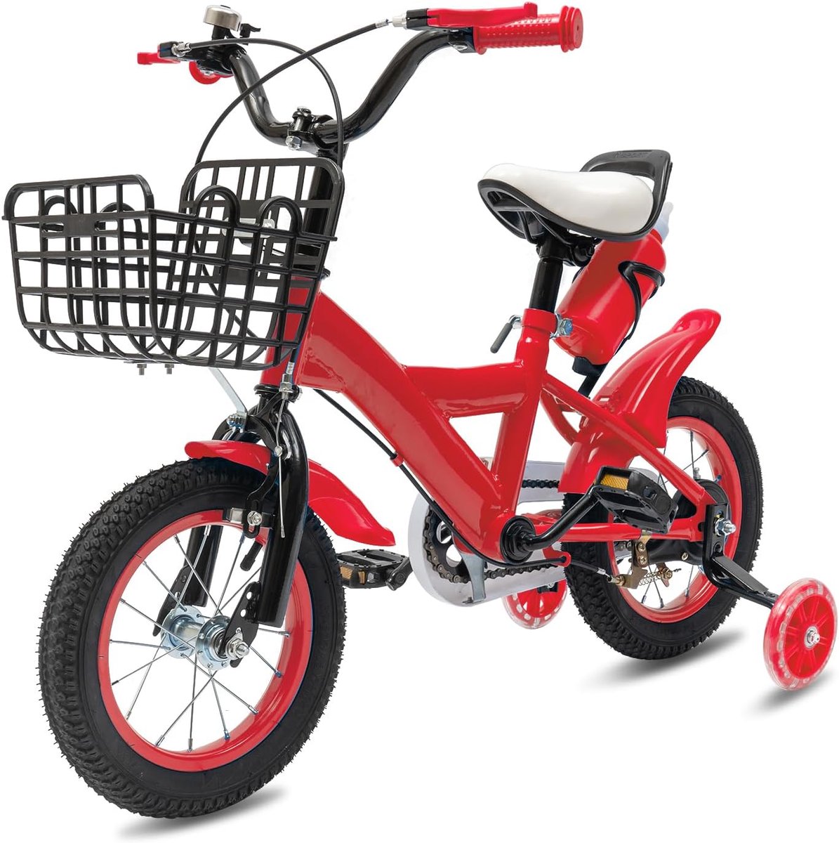 12 inch kinderfiets jongen meisje loopfiets met zijwieltjes 2 t m 5 jaar