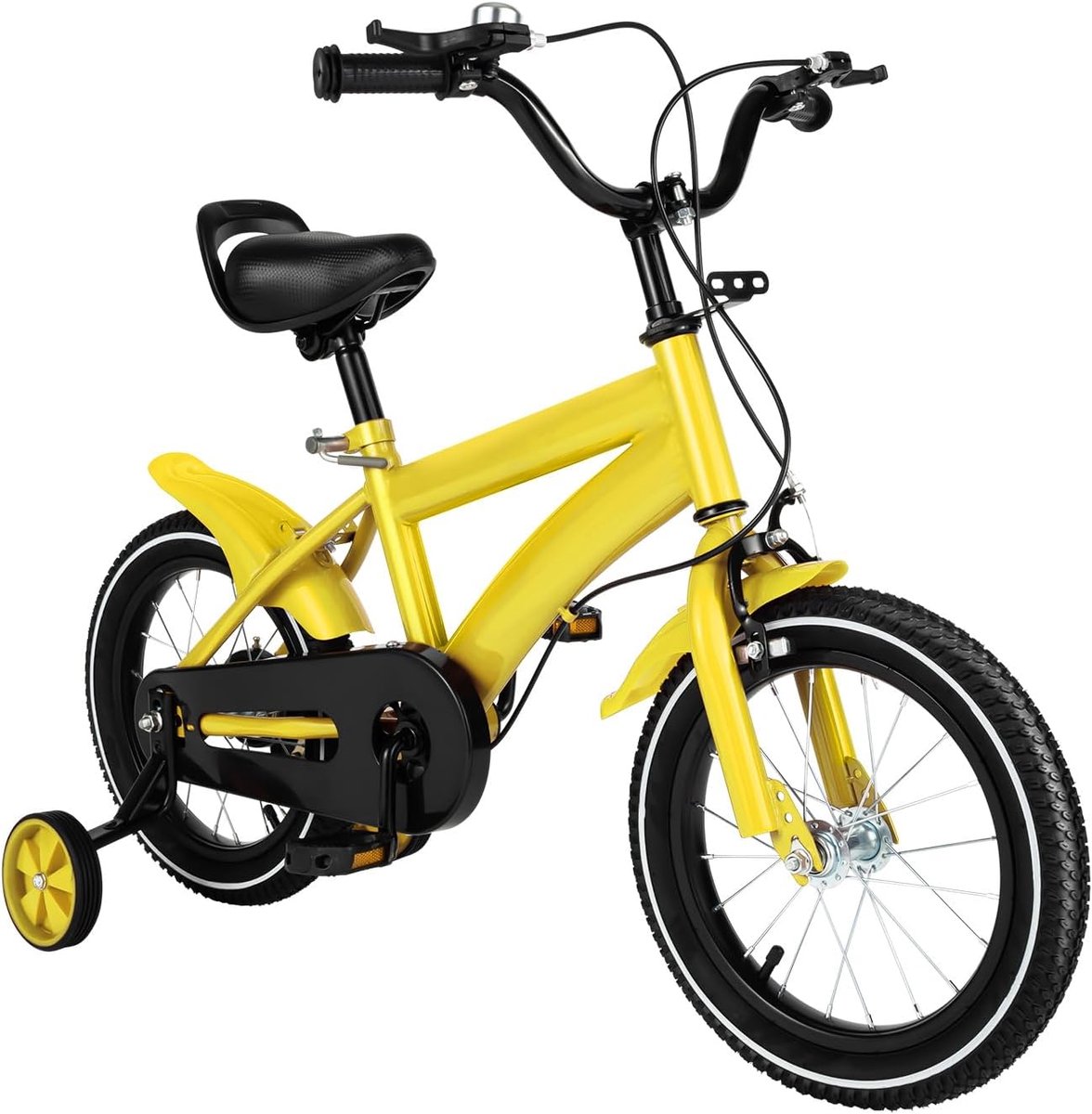 14 inch Kinderfiets met Zijwieltjes voor Leeftijd 2-4 Jaar | Geschikt voor 100-115 cm Kinderfiets kopen online