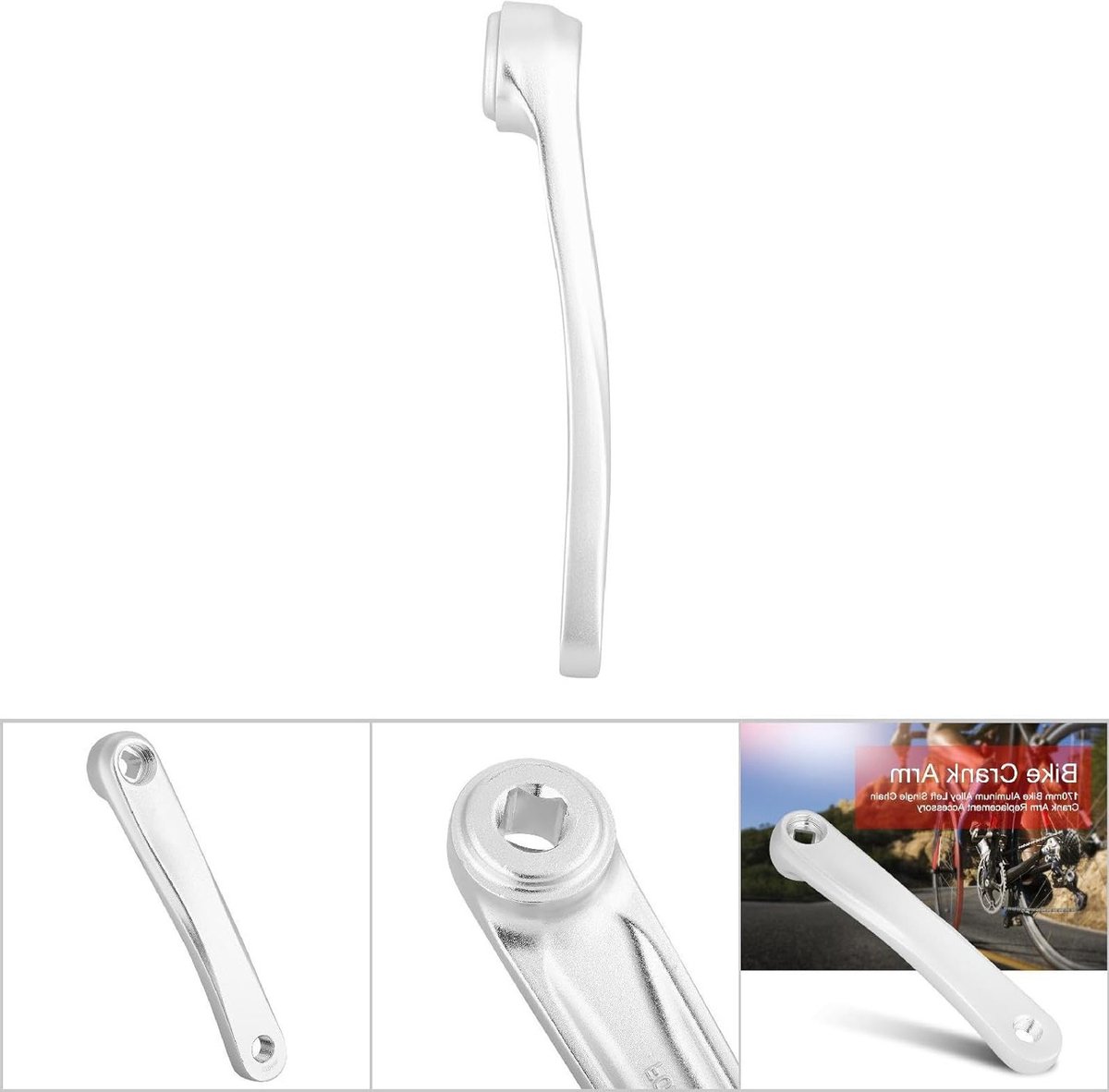170mm Aluminium Crankarm Links voor Mountainbike - Vervangend Accessoire voor Fietsen met Enkelvoudige Ketting, Duurzaam en Lichtgewicht Fiets kopen online