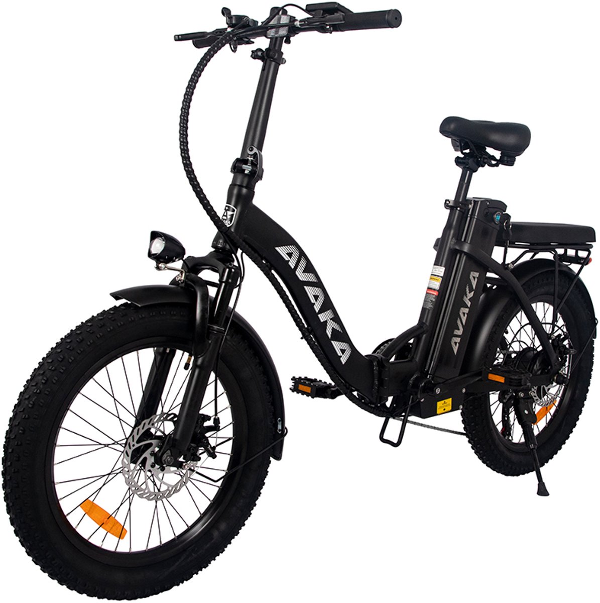 1x Elektrische Vouwfiets - 250W Motor - 80km Bereik - Elektrische Fatbike - Pedelec 25 km/u - zwerkverkeer in de stad - zwart Fiets (elektrisch) kopen online