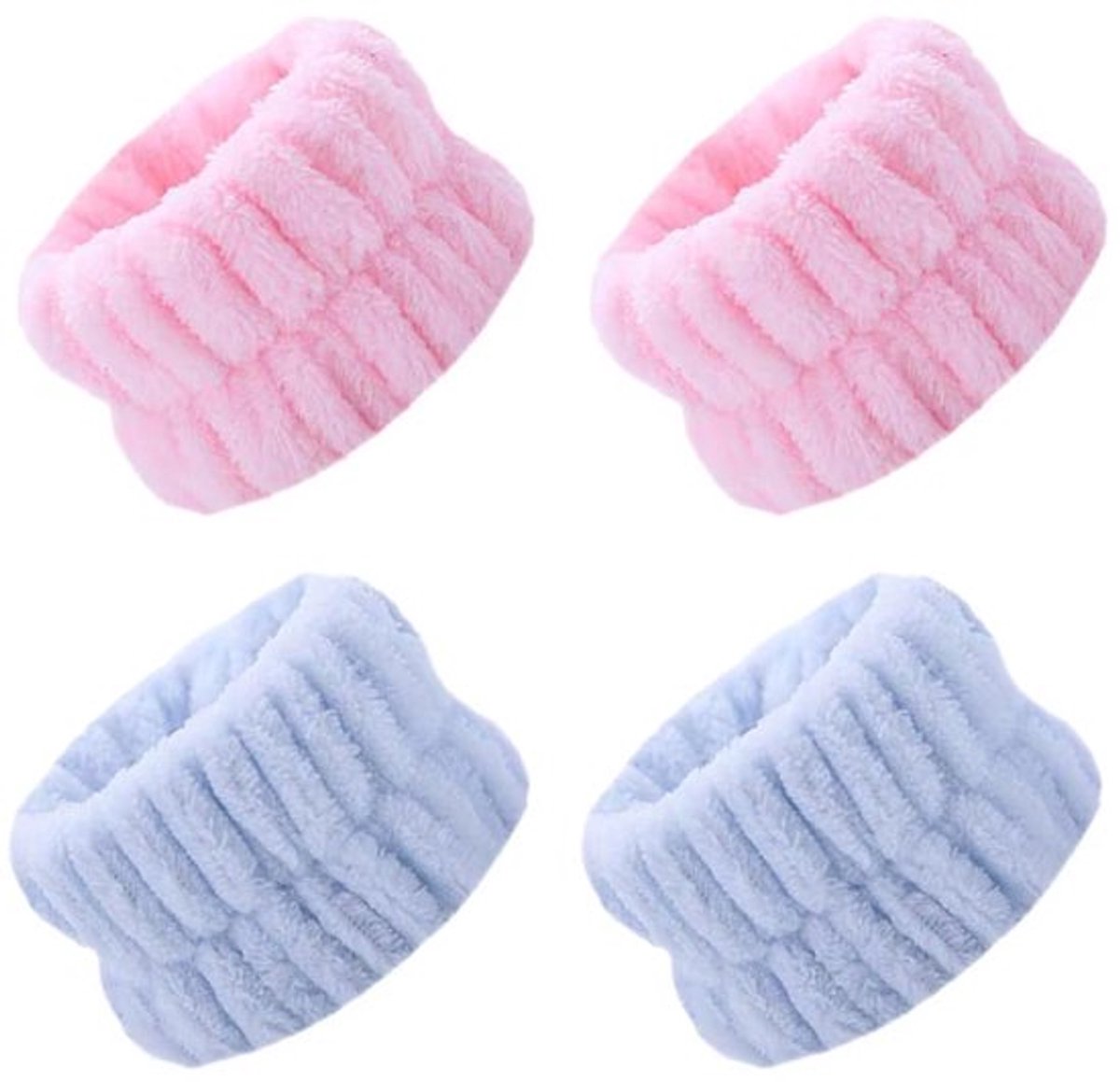 2 Pairs van Polsbanden voor Spa Elastische Gezichtswas Absorberende Armbanden Koraal Fleece Armbanden Make-up Armband Gezichtswas Armbanden voor Spa Yoga Make-up Skateonderdeel kopen online