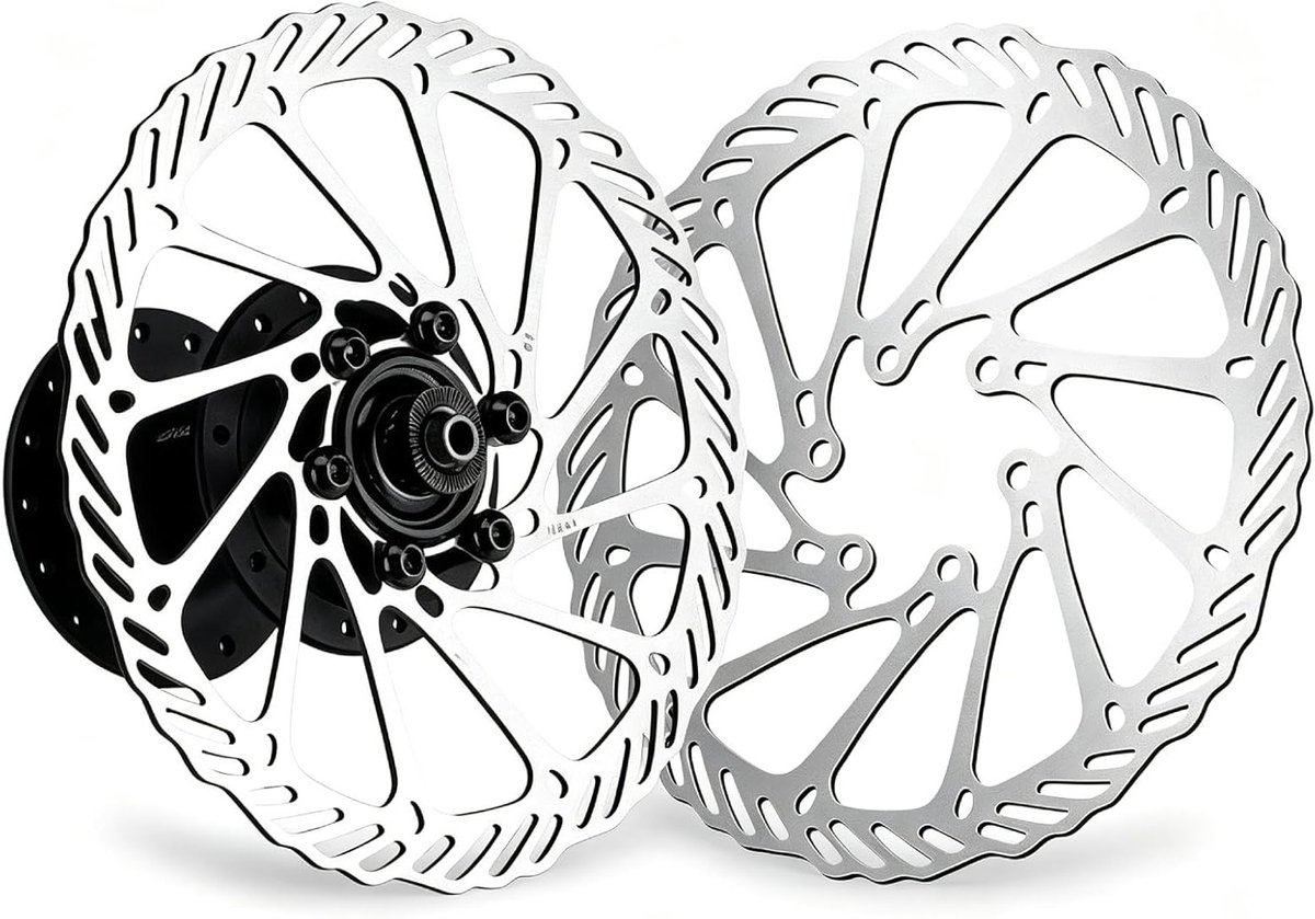 2 Stuks RVS Fietsschijfremmen, Inclusief 12 Schroeven voor Racefiets, Mountainbike en BMX Fiets kopen online