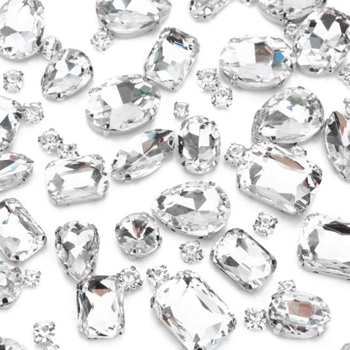 236 stuks platte kristallen rhinestones voor naaien geschikt voor het maken van zelfgemaakte sieraden