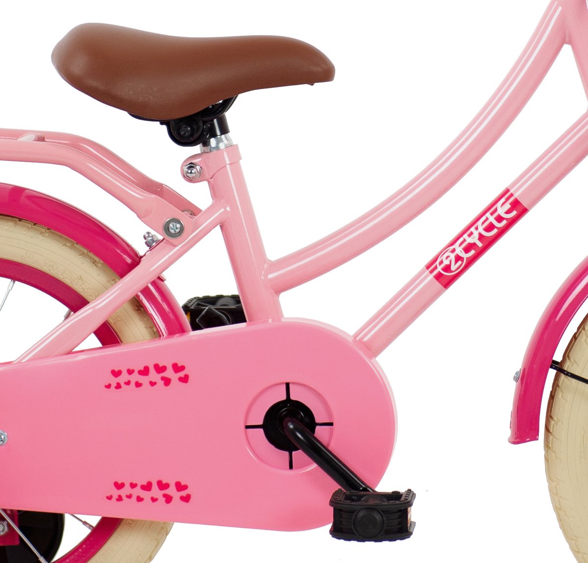 2Cycle Hearts 14 inch (3 tot 5 jaar) voor meisjes roze Kinderfiets kopen online