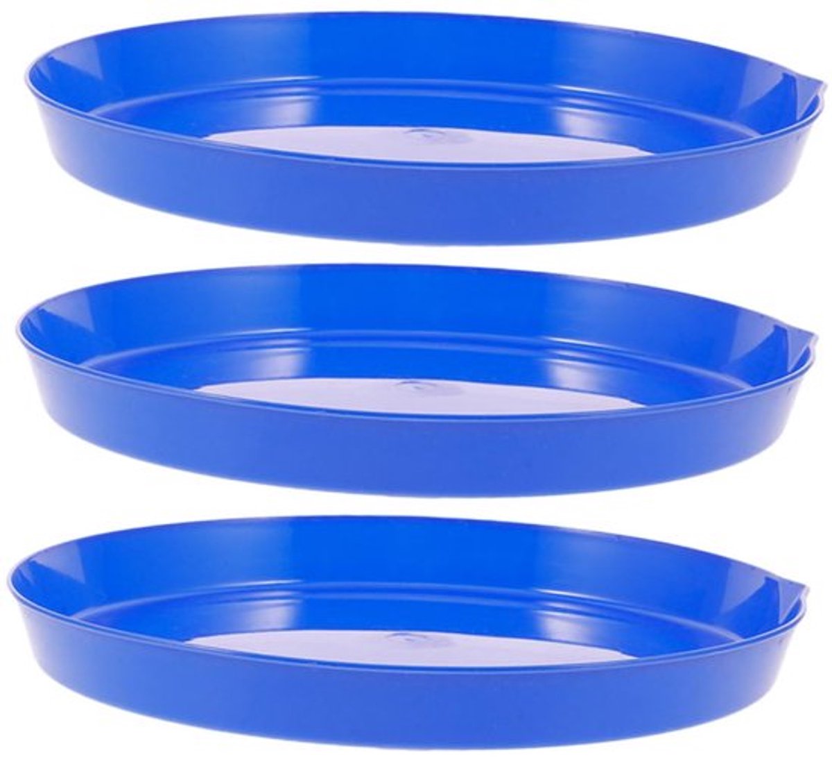 3 stuks diepe plastic schalen buiten zeepbellen accessoires verwarmde waterkom buiten lege bellenhouder plastic blauw