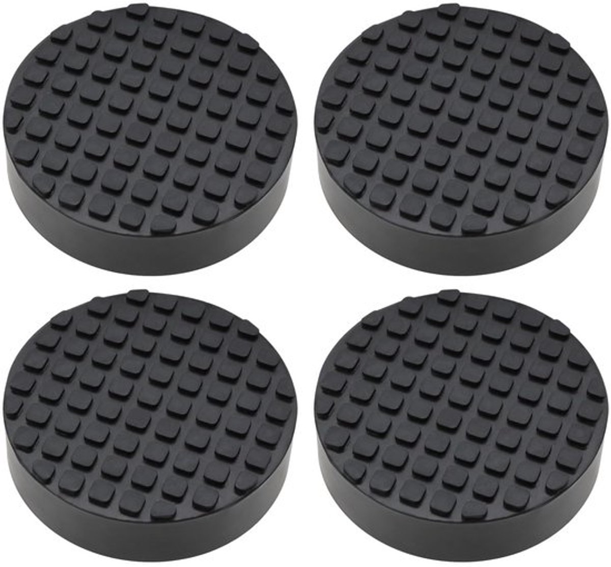 4pcs zwarte rubber auto krik pad rubber buffer auto reparatie accessoires hefplatform pad frame beschermers voor auto vloer krik