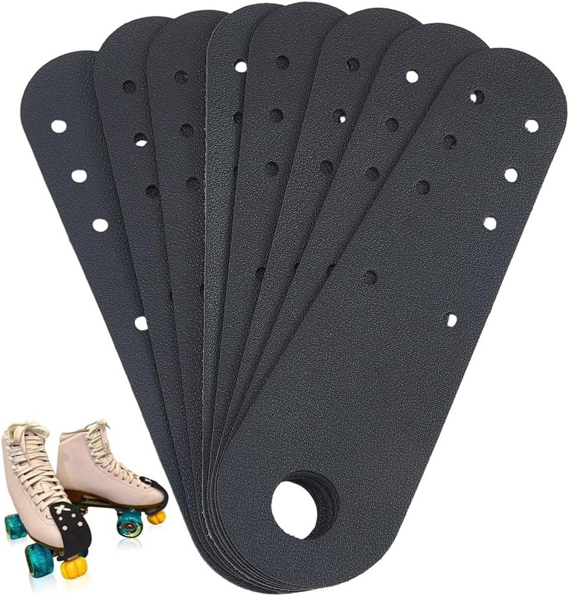 8 Stuks PU Leren Roller Skate Teenbeschermers - Universele Flat Toe Guards voor Professionele Schaatsen, Onderhoud en Personalisatie Skateonderdeel kopen online