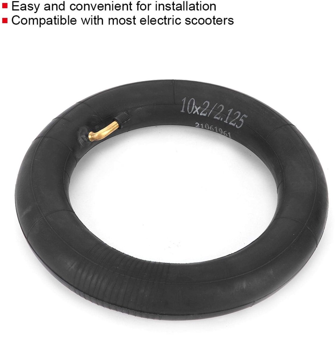 Allecto - Binnenband 10 Inch - Duurzaam en betrouwbaar - Geschikt voor elektrische scooter - 10x2.125 formaat - Hoge kwaliteit - Eenvoudige montag Buitenspeelvoertuigaccessoire kopen online