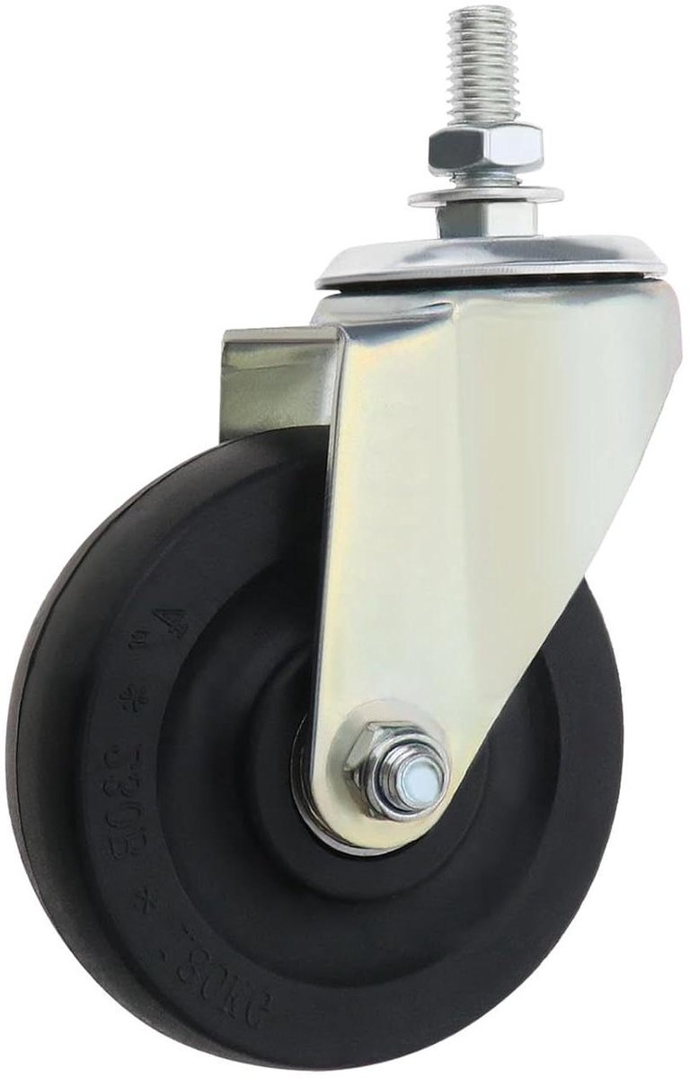 allecto plus vervangende wielen hoverkart 4 inch met metalen beugel rubberen wielen voor hoverboard scooter accessoires onderdelen