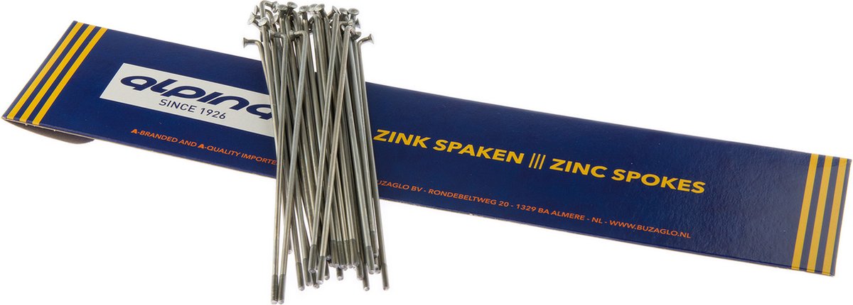 Alpina Spaken 13G (2,34mm) 260mm Zink (P36) Fiets kopen online