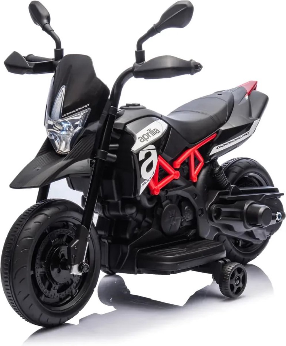 Aprilia Dorsoduro 900 - Elektrische Kindermotor 6V - 1 tot 3 jaar - Zwart Speelgoedaccuvoertuig kopen online