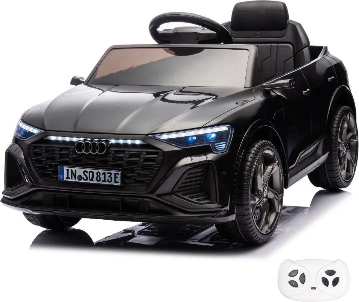 Audi SQ8 e-Tron - Elektrische Kinderauto - 12V - 1 tot 5 jaar - Zwart Speelgoedaccuvoertuig kopen online