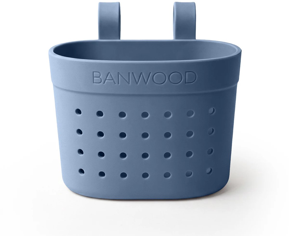 Banwood - Pin & Ride basket - Fietsmandje - Mandje voor stepjes - Deep Sea - blauw Buitenspeelvoertuigaccessoire kopen online
