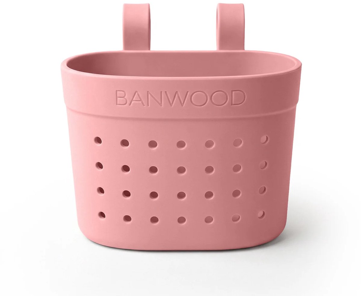 Banwood - Pin & Ride basket - Fietsmandje - Mandje voor stepjes - Raspberry - Roze Buitenspeelvoertuigaccessoire kopen online