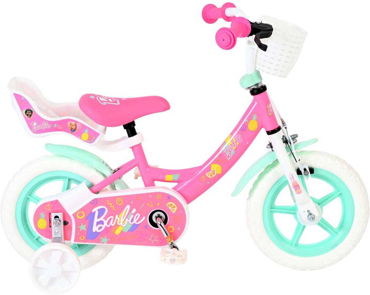 barbie kinderfiets meisjes mag wheels 12 inch roze
