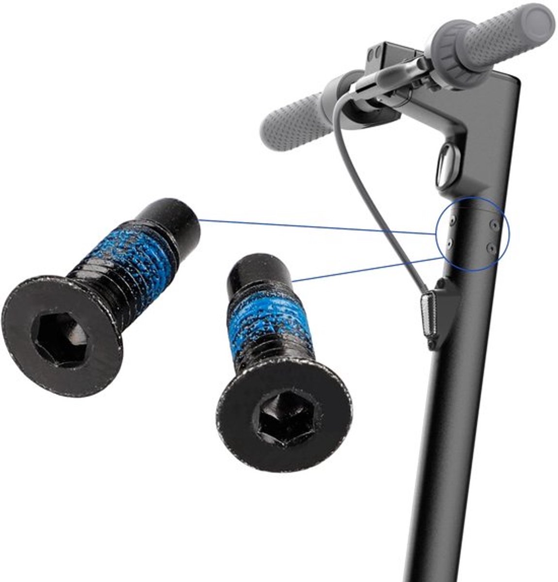 - Bevestigingsschroevenset - Scooter Accessoires - Sterkop schroeven - Voor Xiaomi en Ninebot - 10 stuks met L Tool Buitenspeelvoertuigaccessoire kopen online