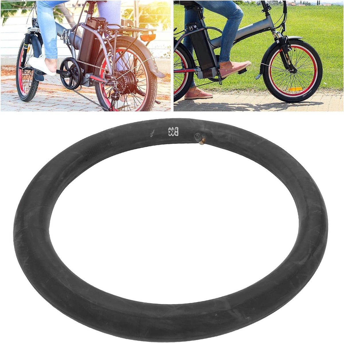 Binnenband 16x2.125 met Gebogen Butyl Rubber Hoekventiel - Duurzaam, Lekbestendig en Geschikt voor Fietsen Fiets kopen online