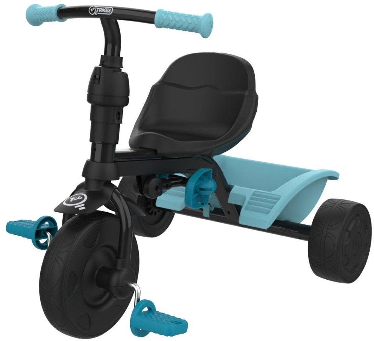 Blauwe 4-in-1 driewieler voor kinderen UNICORN Driewieler kopen online