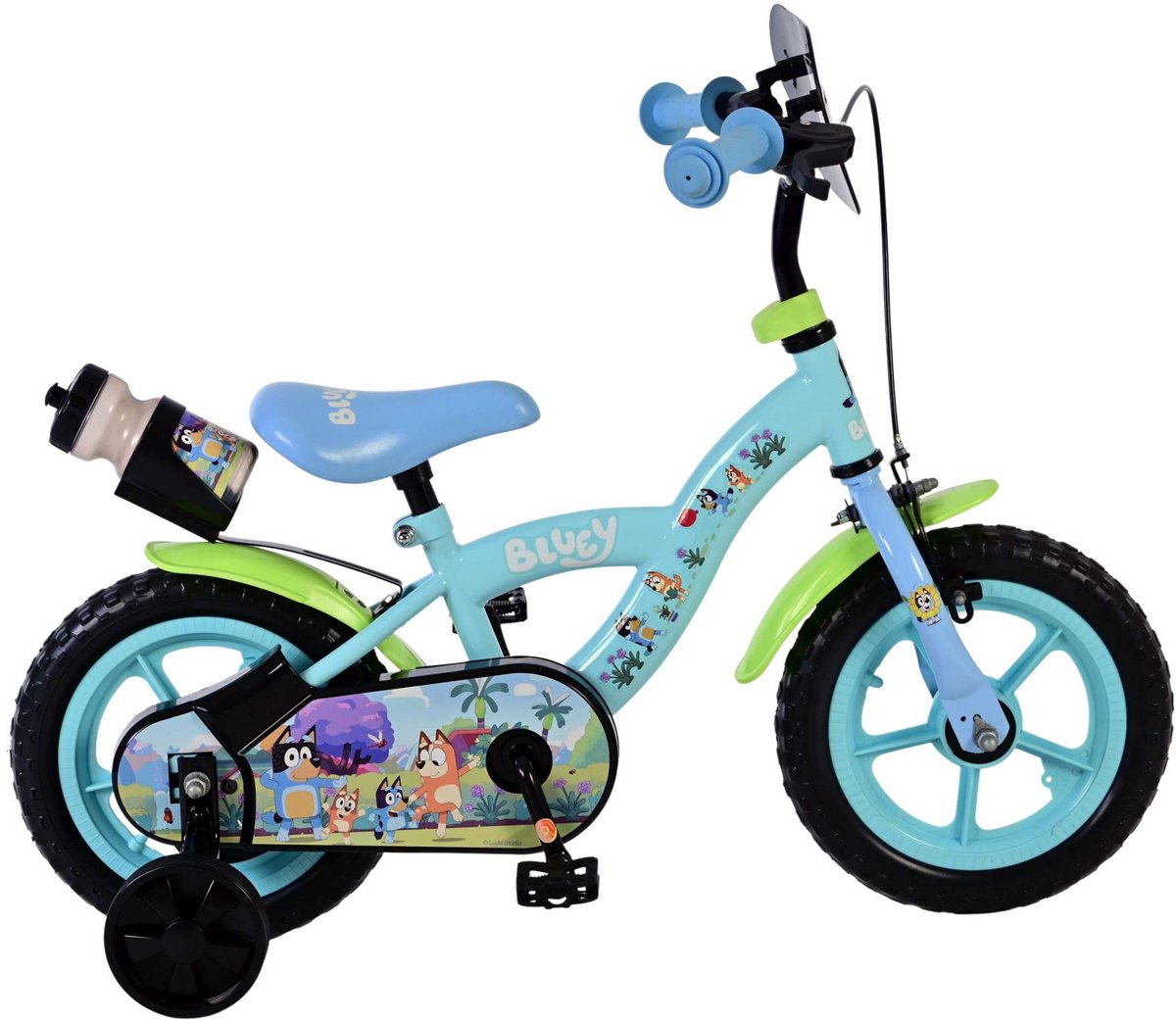 Bluey Kinderfiets - Jongens - Mag Wheels - 12 inch - Blauw Kinderfiets kopen online