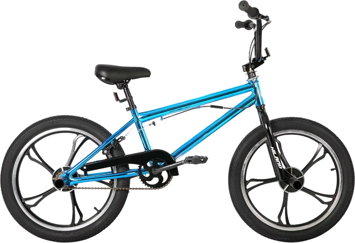 BMX-fiets – Voor kinderen 5-12 jaar – 360° rotor, freestyle, single speed – 51 cm, blauw Kinderfiets kopen online