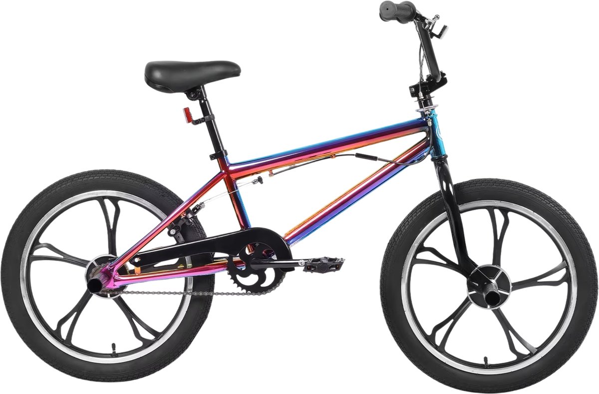 bmx fiets voor kinderen 5 12 jaar 360 rotor freestyle single speed 51 cm mix kleuren