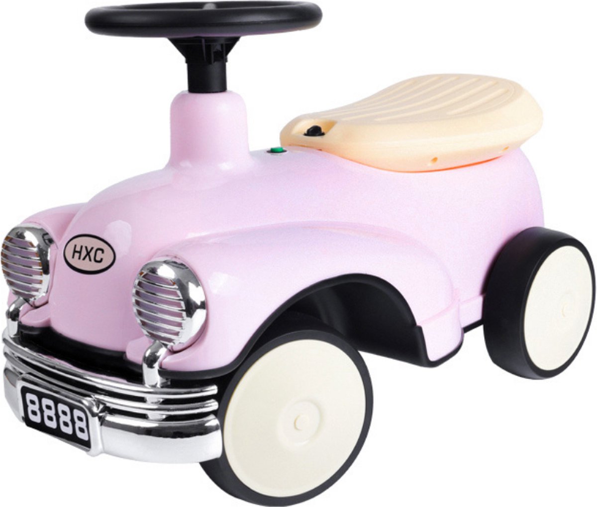buxibo retro loopauto loopwagen voor jongens meisjes 1 3 jaar veilig stimuleert motorische vaardigheden roze 58x29x38cm
