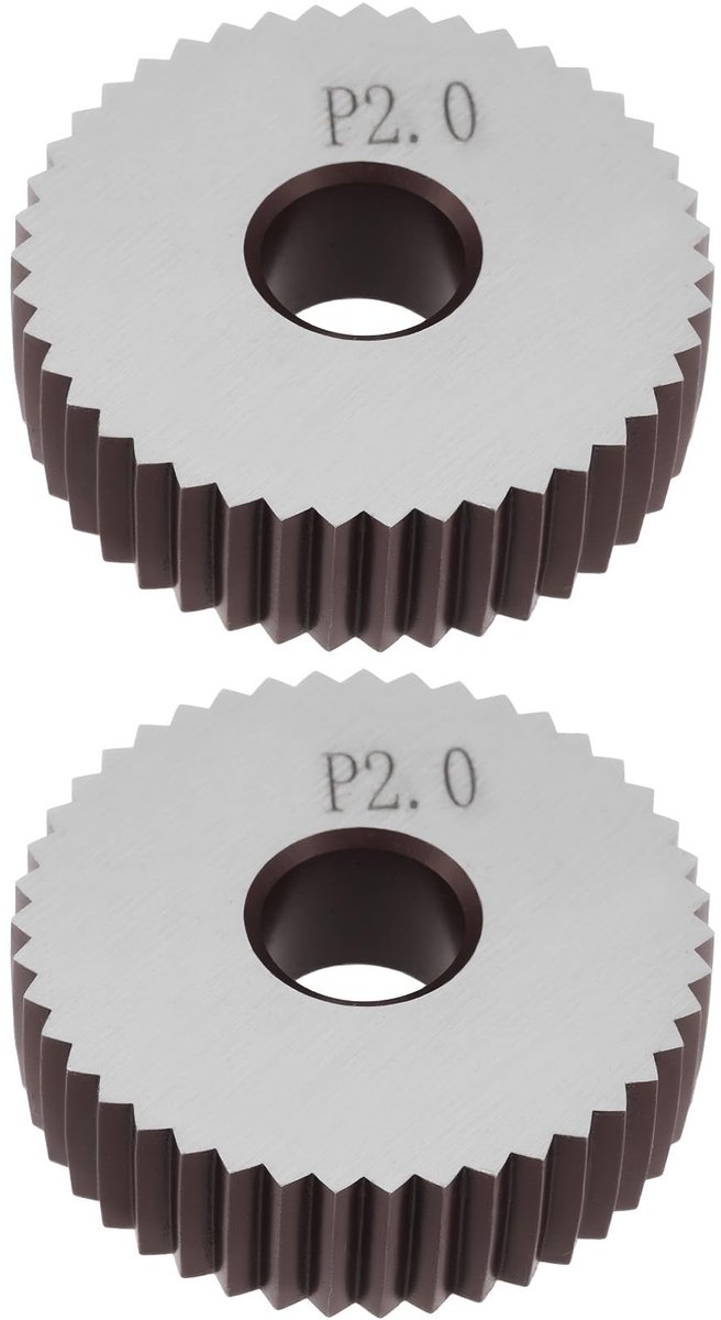 Byshayne- Knurling Wielen 2,0 mm Pitch - Staal Rollers - 28x8x8 mm - Gereedschap voor Draaibank - Slijtvast - Voor Decoratieve Afwerking - Knurling Tool Skateonderdeel kopen online