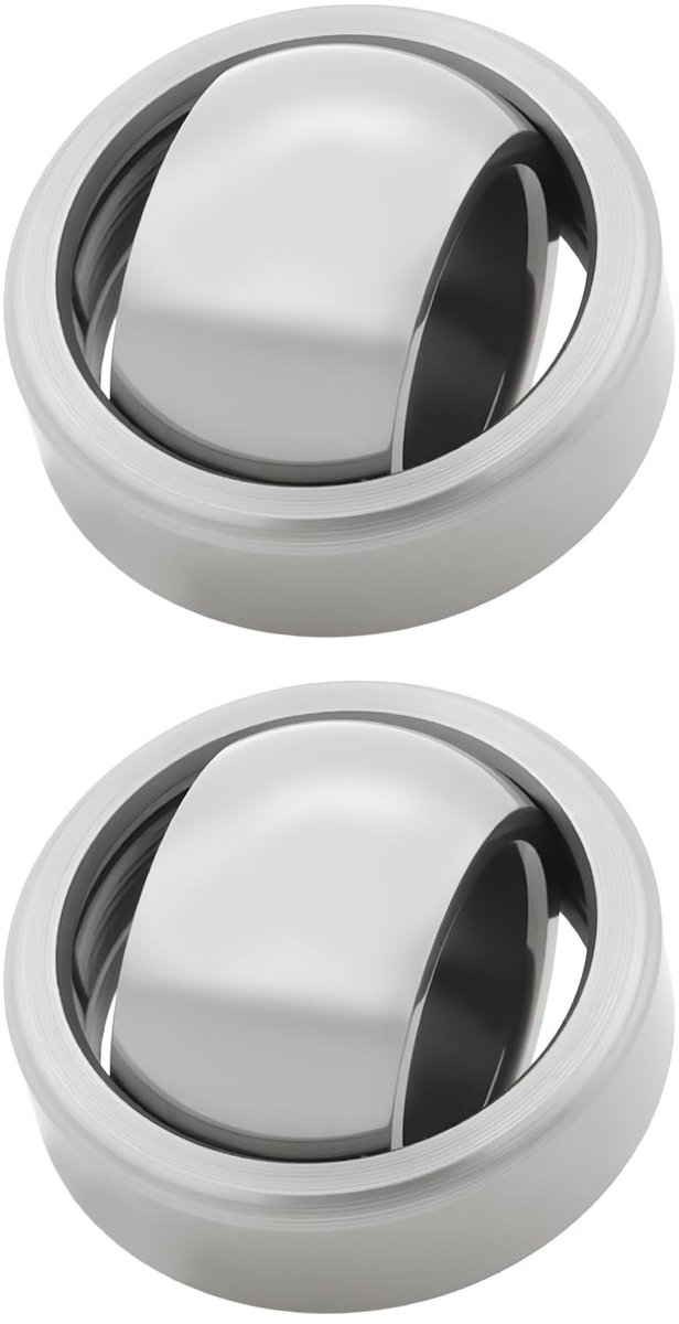 Byshayne- Sferische Lager 22x12x10x7mm - Stalen Buitenring - PTFE Voering - Duurzaam - Veelzijdige Toepassing - Inclusief 2 Stuks - Glijlager Skateonderdeel kopen online