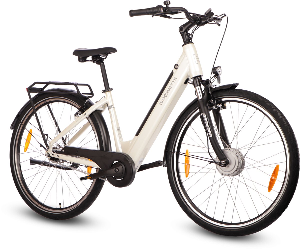Comfort Plus 5.0 E-Bike 28 Inch - 468Wh Intube Accu - 95% Voorgemonteerd - Shimano Nexus 7 - Lage Instap - Verende Voorvork - Crème wit Fiets (elektrisch) kopen online