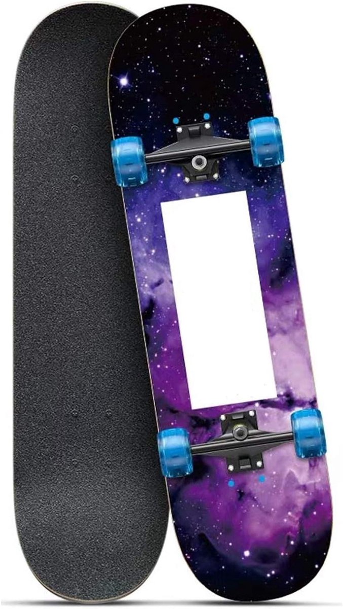 compleet skateboard cruiser board beginners leren verlichte wielen 31x8 inch style i