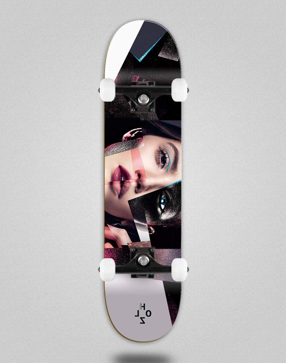 Compleet Skateboard - Hout Board - Buiten Bewegen - Uniek Mozaïek Design - 8.0 Inch - Multicolor Skateonderdeel kopen online