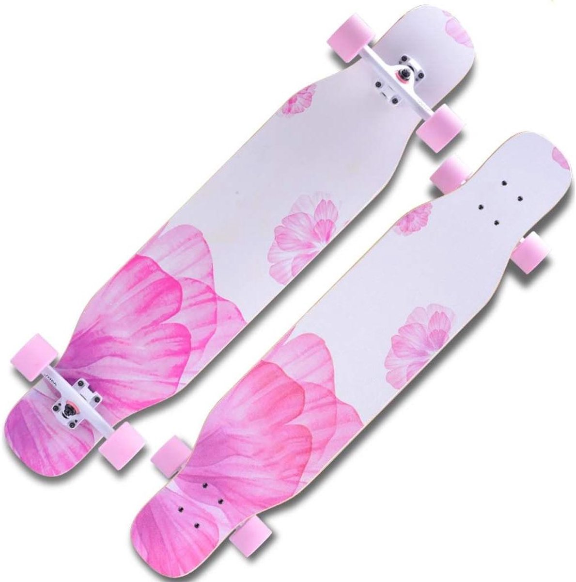 Compleet Skateboard - Longboard Deck - Straat Skaten - 7 Laags Esdoorn - 110cm - Flash Wiel Skateonderdeel kopen online