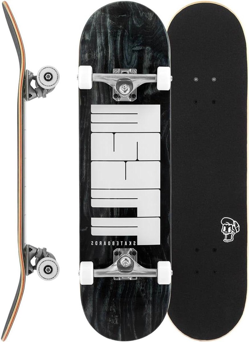 compleet skateboard street board straat skateboarden 7 laags esdoorn deck 8 5 x 32 inch zwart