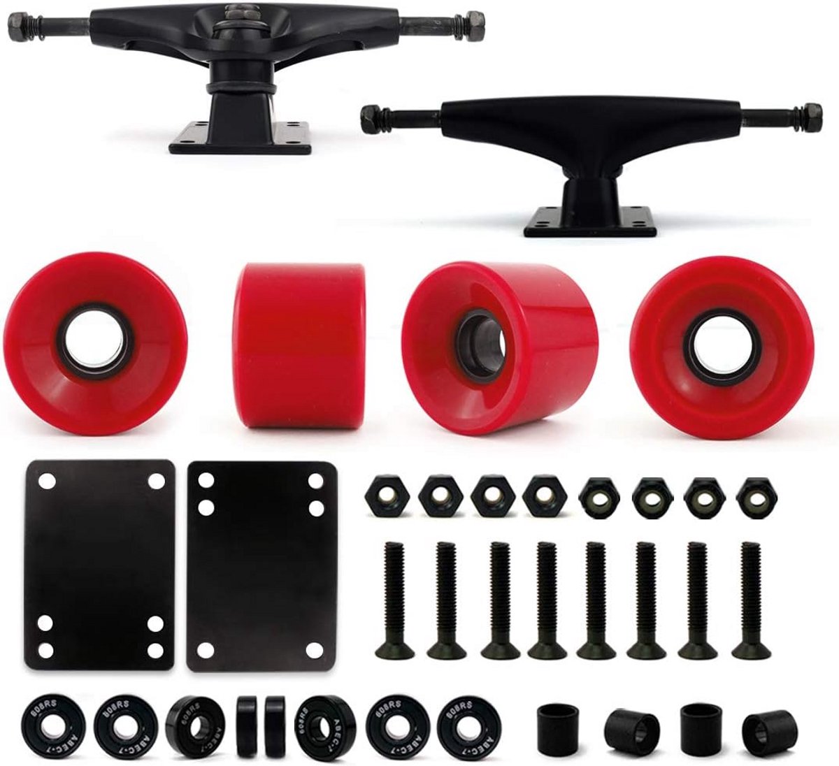 Complete Skateboard Truck en Wiel Set met Lagers en Hardware Skateonderdeel kopen online