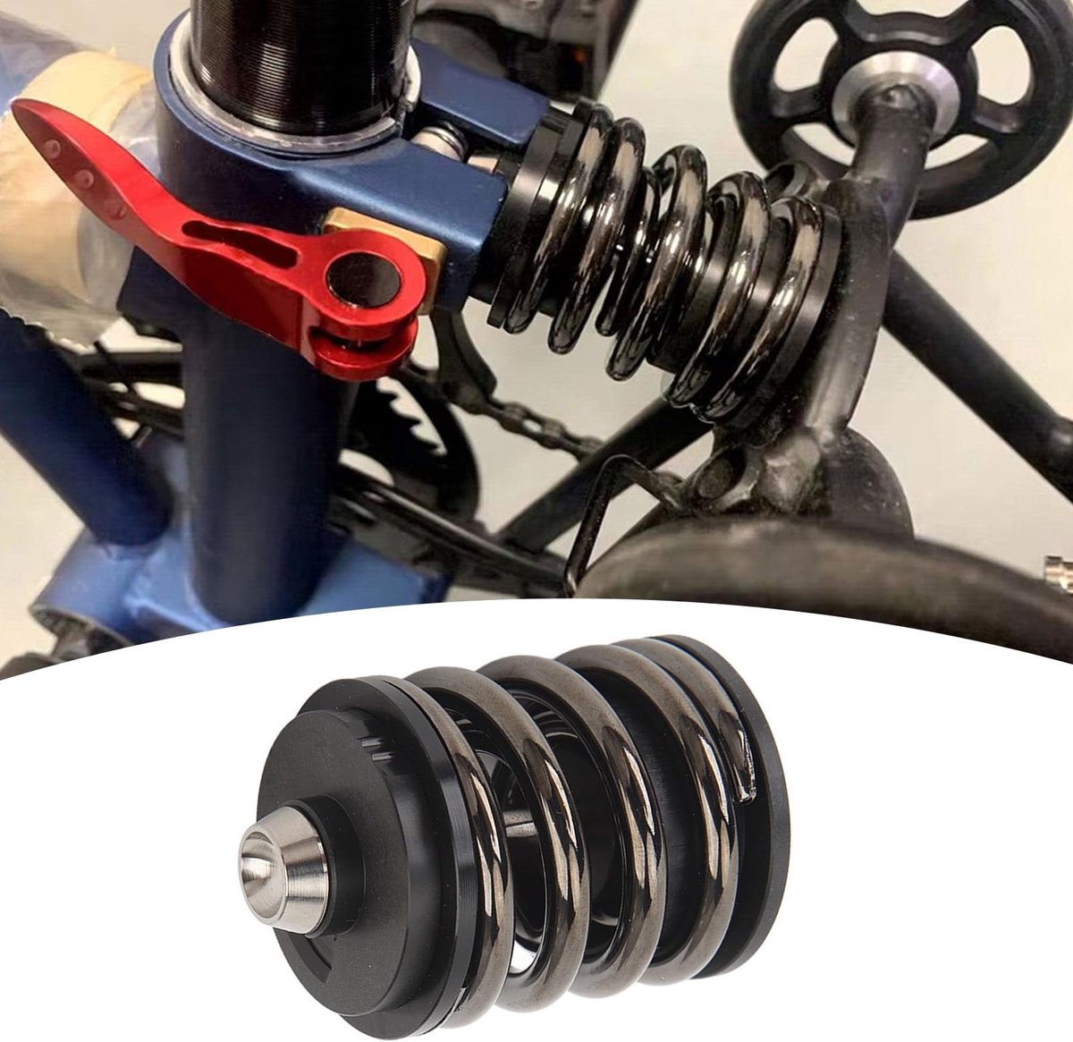 cosensi achterschokdemper hoge sterkte vouwfiets stalen as duurzaam materiaal cnc bewerkt lichtgewicht schokdemper