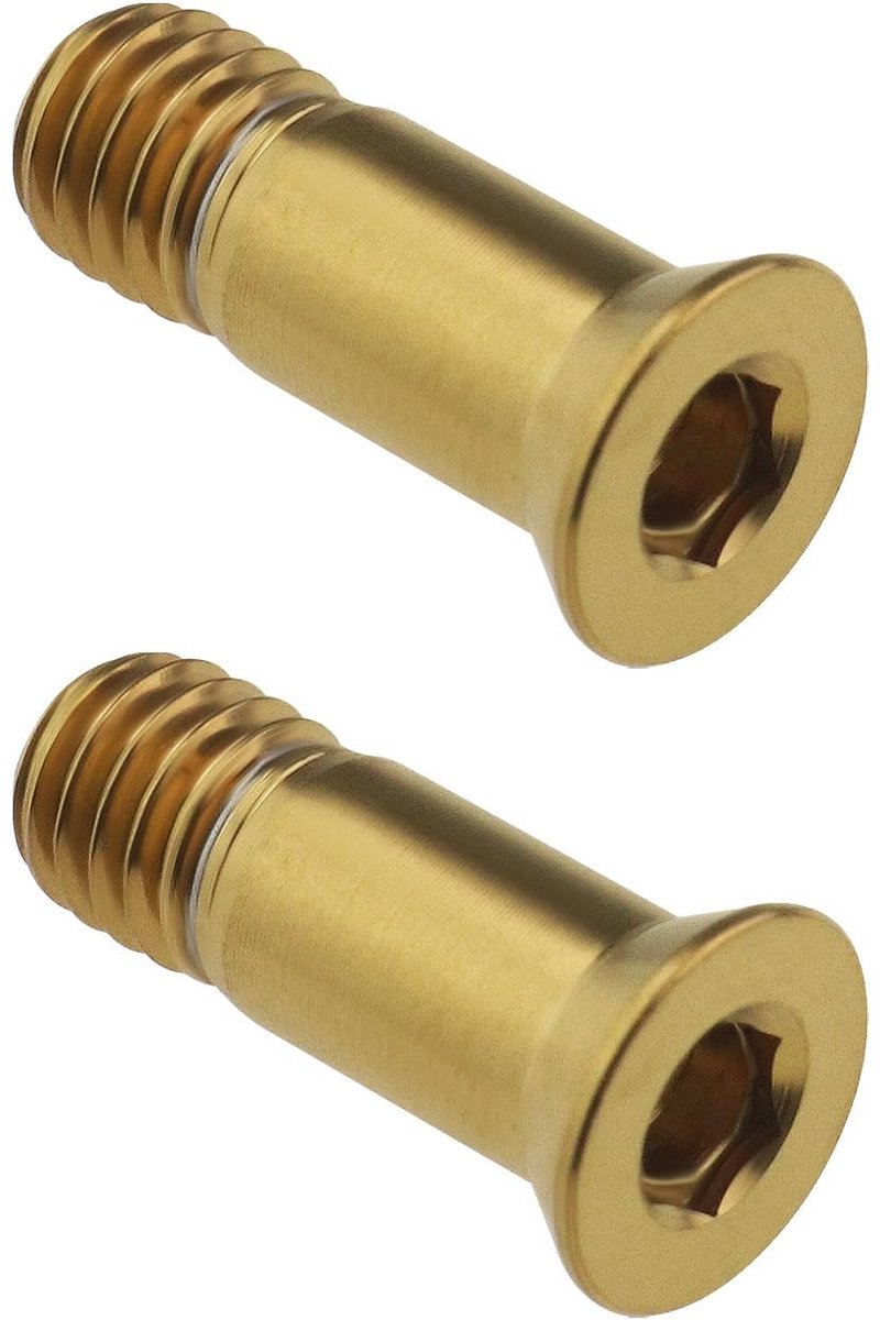 Cosensi- Bevestigingsschroeven Titaniumlegering - 2 Stuks - M5 x 14,2 mm - Achterderailleur - Lichtgewicht - Waterdicht - Lange levensduur - Fietsschroeven Fiets kopen online