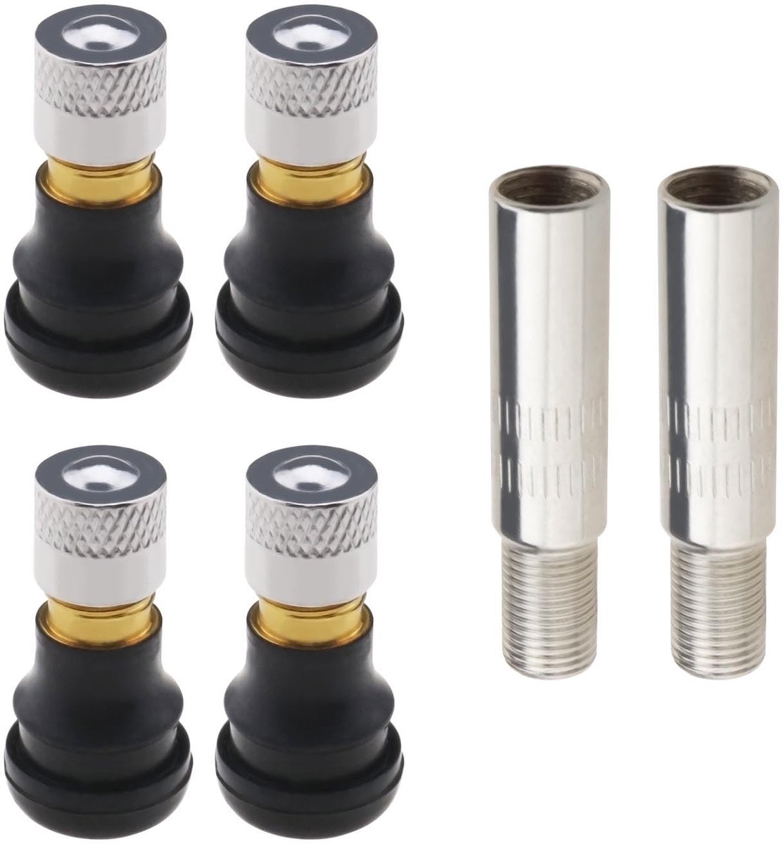 Cosensi - Dailygoods - Dailygoody - Scooter Tubeless Ventielen - Ventiel Stem Extenders - Rubber - Compatibel met G30 - Extensie voor M365 - Inclusief 4 ventiele... Buitenspeelvoertuigaccessoire kopen online